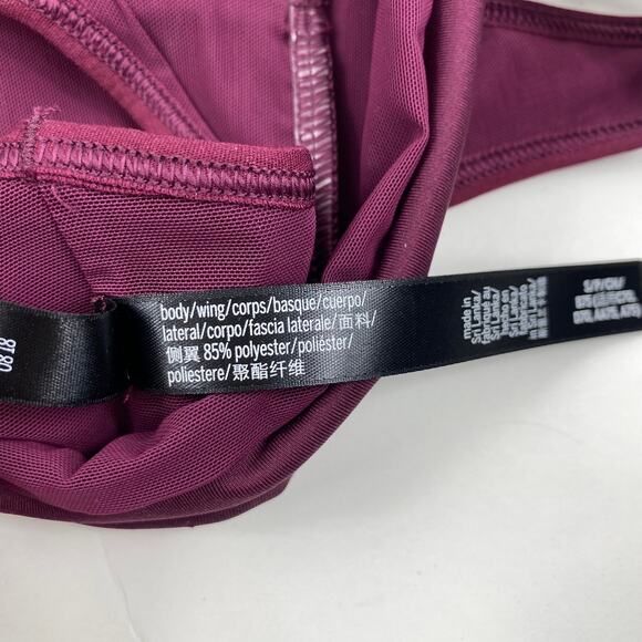 Victorias Secret Sport The Player Racerback Cami Sports Bra Burgundy Womens Sm - Picture 8 of 9